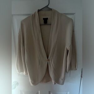 ANN TAYLOR  Womens Size S Lightweight Cardigan Sweater 3/4 Sleeves